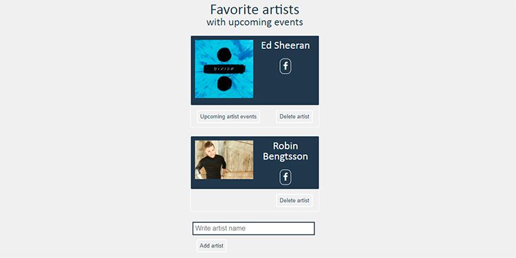 Favorite Artists